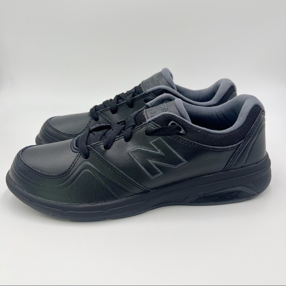New Balance Women's Black Leather 813 V1 Lace Up Walking Shoes Sneakers 9 - Picture 7 of 13